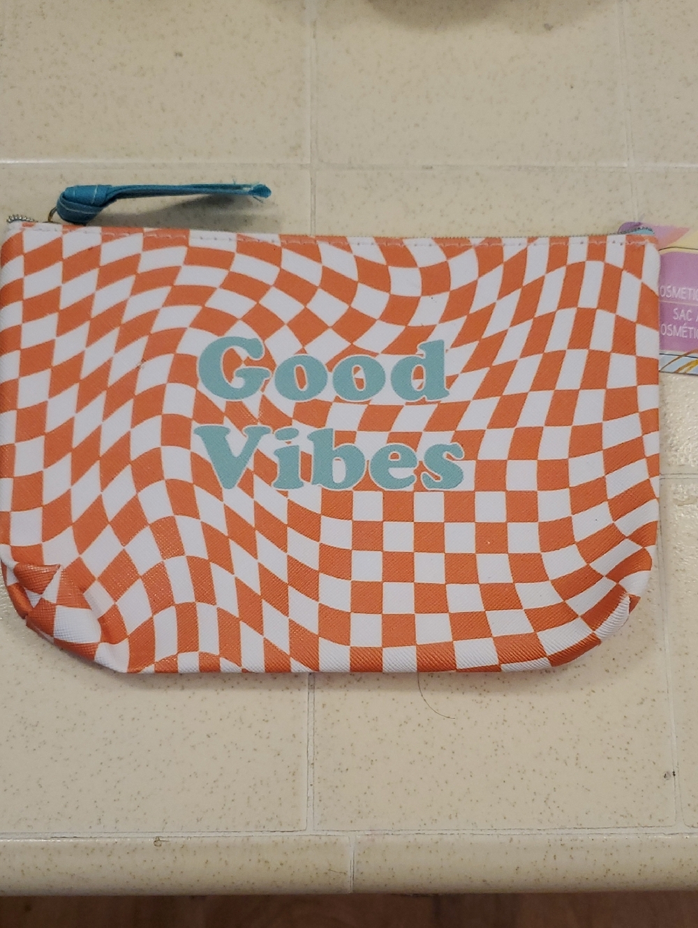 Good Vibes Cosmetic Bag NWT